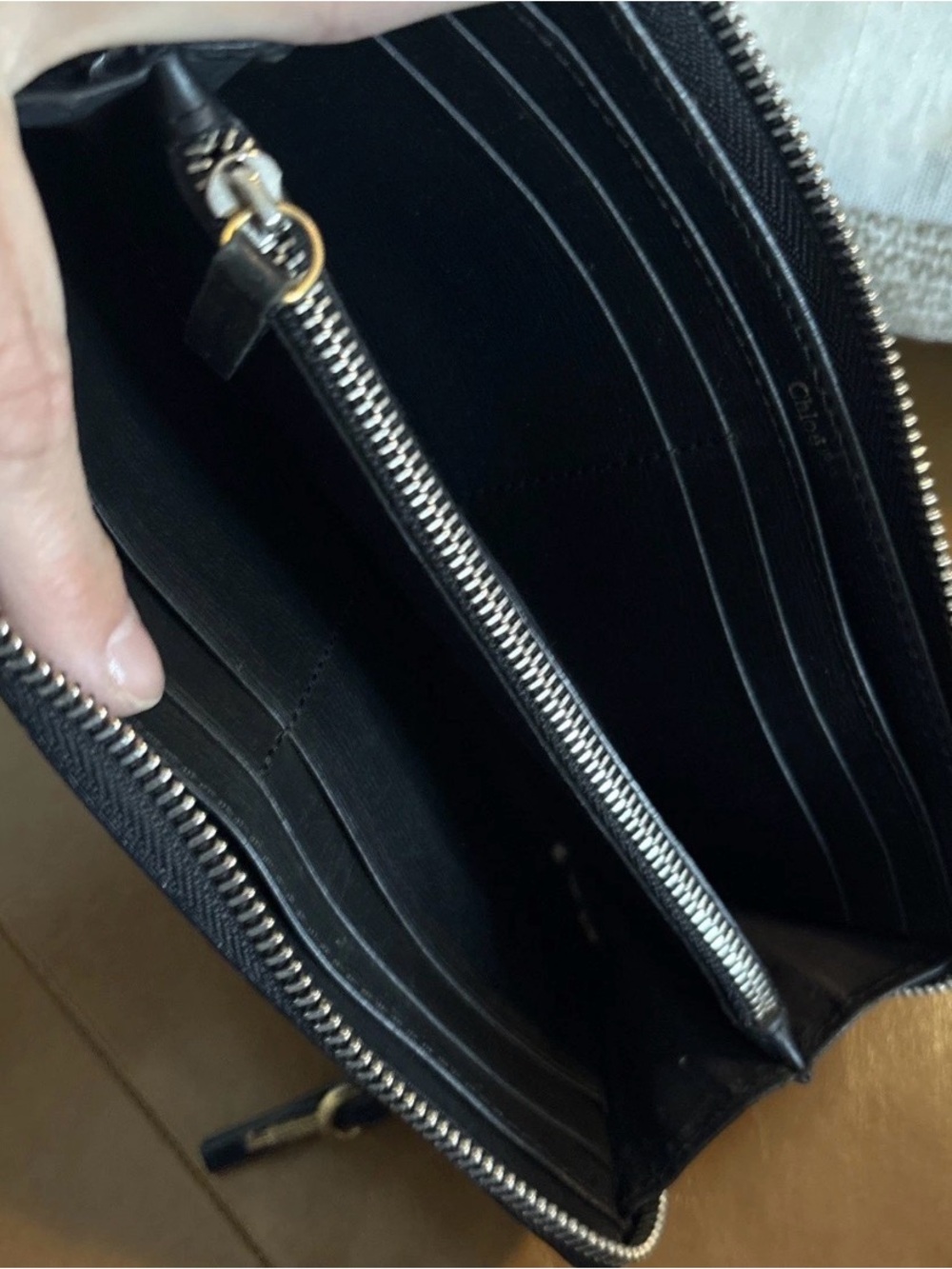 Chloé Black Zip-Around Paddington wallet WITH LOCK AND KEY - vintage - Picture 6 of 9